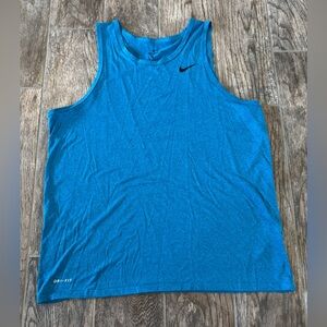 Nike Men's Teal Dri-FIT Tank Top